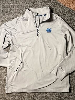 Cutter & Buck Light Gray UNC Alumni  Performance Pullover
